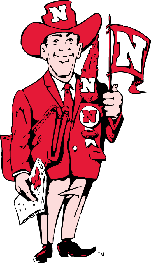 Nebraska Cornhuskers 1962-1973 Mascot Logo iron on paper